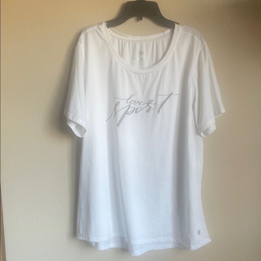 Rise by LulaRoe White Women's active Top size 1x